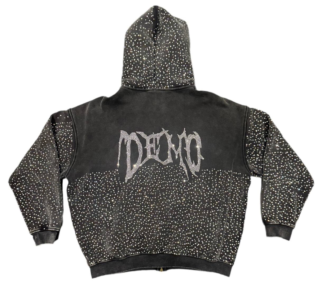 【SATIIIZ】Toen Stone Knit Hood Zip-Up SATIIIZ】Toen Stone Knit Hood Zip-Up