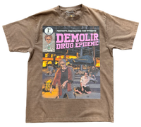 Démolir Drug Epidemic (fentanyl) Brown Tshirt