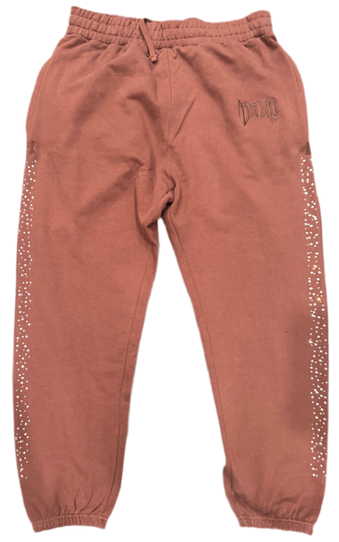 Démolir Rhinestone Sweatpants Coffee