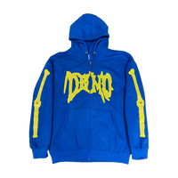 Demo Shine Blue Zip Up Hoodie