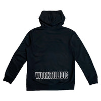 Démolir Worktillidie Black Zipup Hoodie