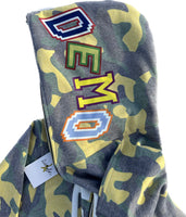 Demolir Camo Green Yellow Full-zip Hoodie